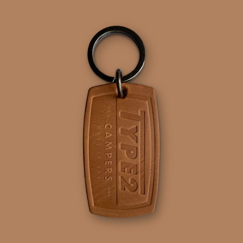 Engraved Leather Keychain – Type 2 Campers